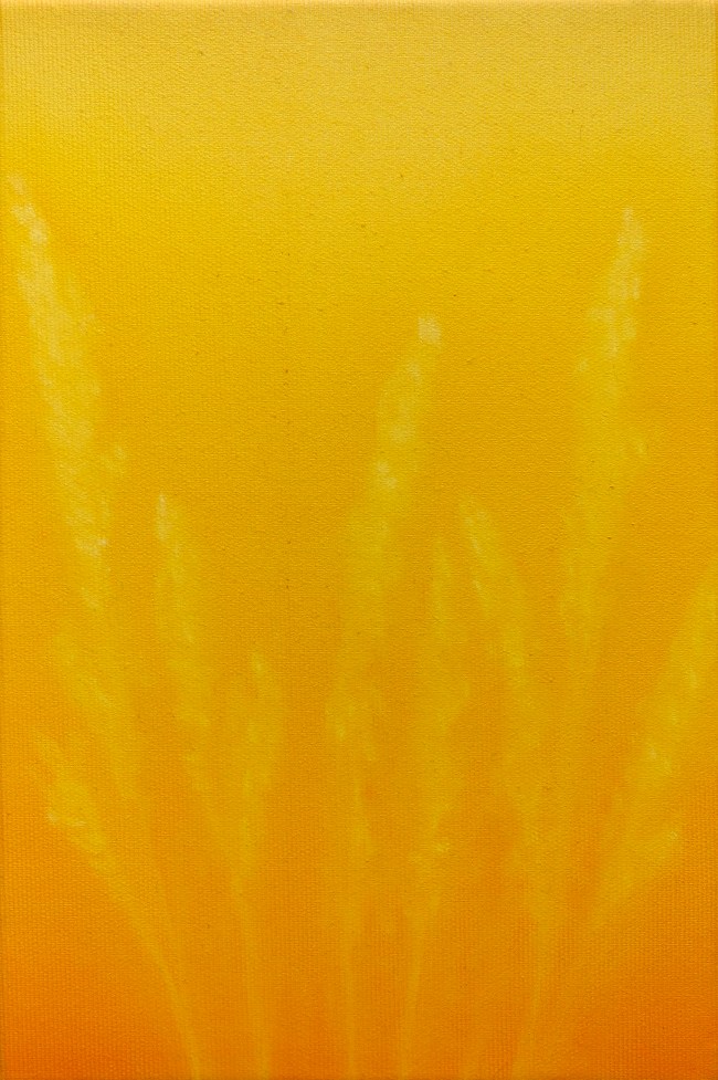 Les jours étaient dorés, 2024, huile sur toile, 30 x 20 cm